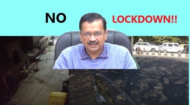 No Lockdown in Delhi