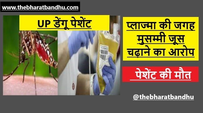Prayagraj Dengue Patient Given Mosambi Juice in Plasma Bag